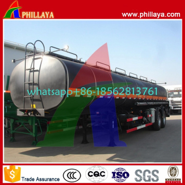 Tri-Axles Capacity 35-60cbm Semi Trailer Asphalt Bitumen Heating Tank